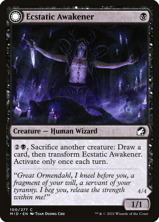 Ecstatic Awakener // Awoken Demon (Innistrad: Midnight Hunt)