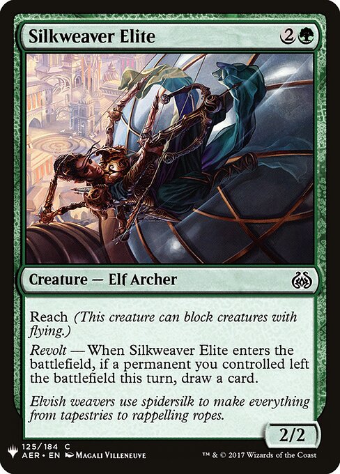Silkweaver Elite (The List)