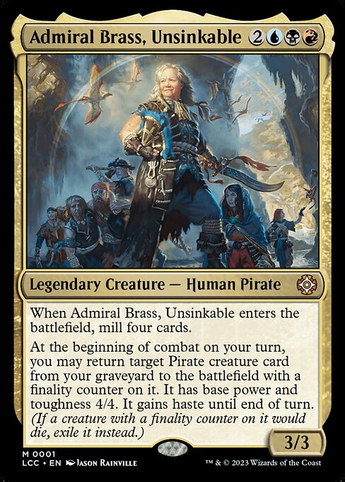 Admiral Brass, Unsinkable (The Lost Caverns of Ixalan Commander)
