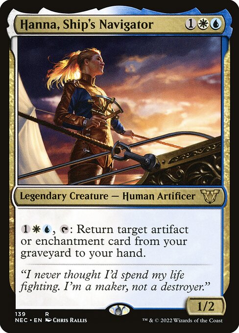 Hanna, Ship's Navigator (Neon Dynasty Commander)
