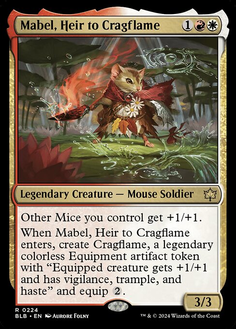 Mabel, Heir to Cragflame (Bloomburrow)