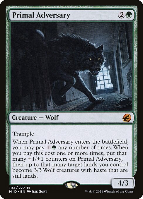 Primal Adversary (Innistrad: Midnight Hunt)