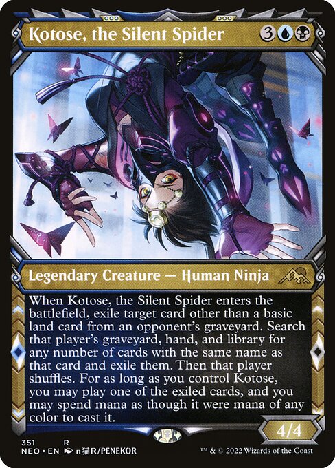 Kotose, the Silent Spider (Kamigawa: Neon Dynasty)