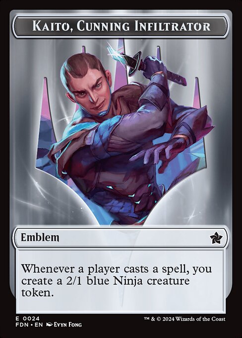 Kaito, Cunning Infiltrator Emblem (Foundations Tokens)
