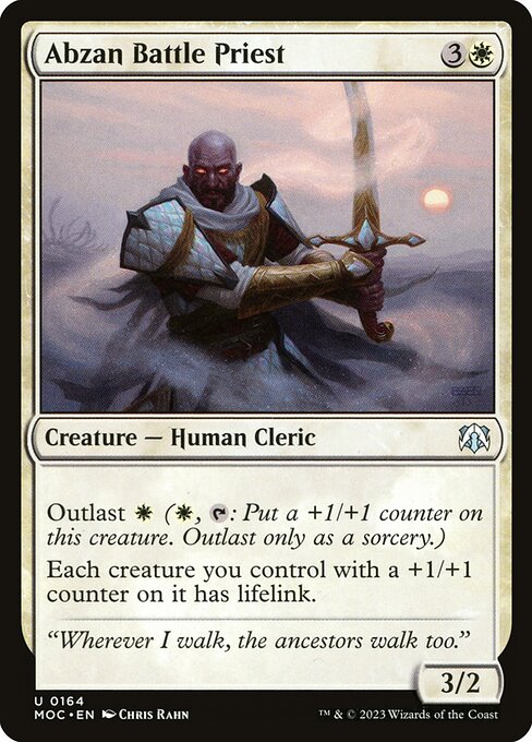 Abzan Battle Priest (March of the Machine Commander)