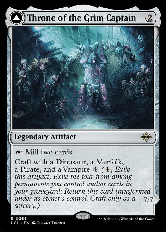 Throne of the Grim Captain // The Grim Captain (The Lost Caverns of Ixalan)