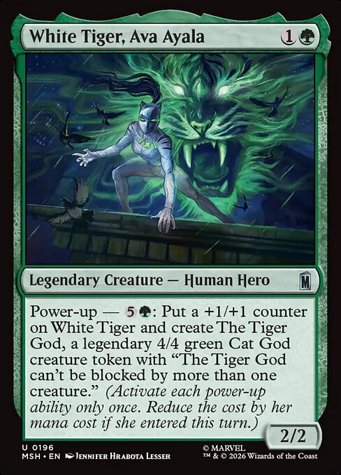 White Tiger, Ava Ayala (Marvel Super Heroes)