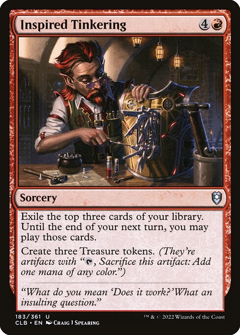 Inspired Tinkering (Commander Legends: Battle for Baldur's Gate)