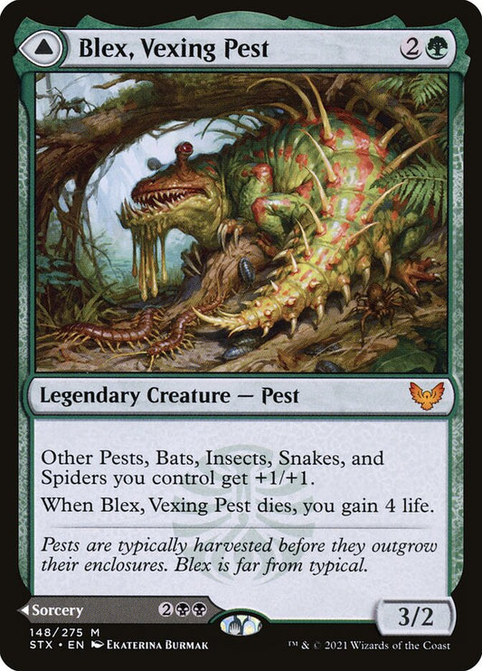 Blex, Vexing Pest // Search for Blex (Strixhaven: School of Mages)