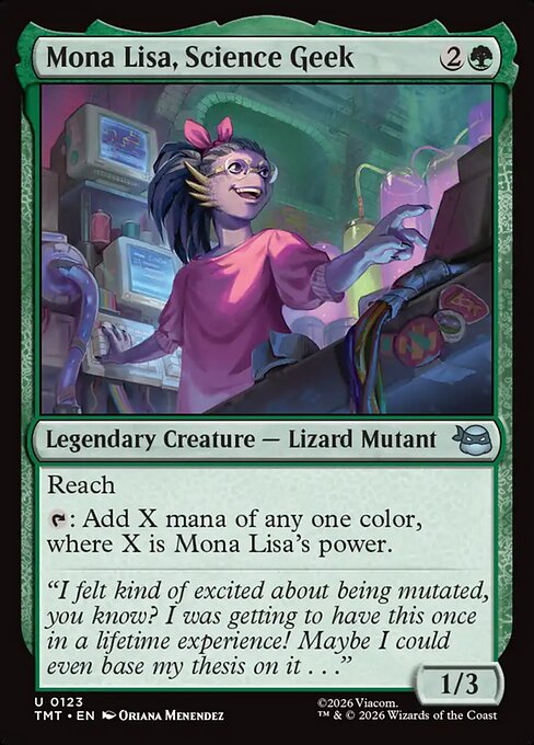 Mona Lisa, Science Geek (Teenage Mutant Ninja Turtles)