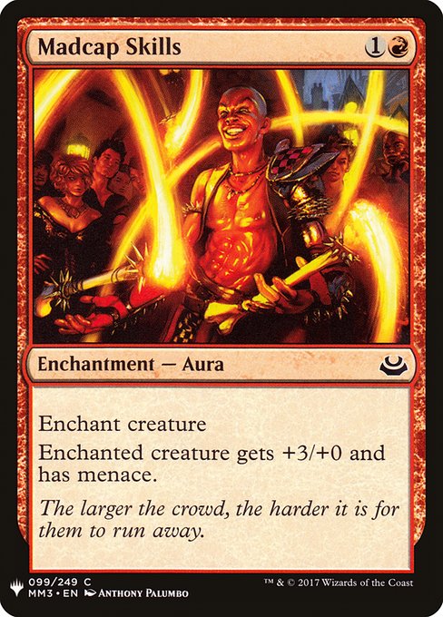 Madcap Skills (The List)