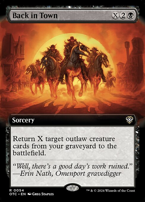 Back in Town (Outlaws of Thunder Junction Commander)