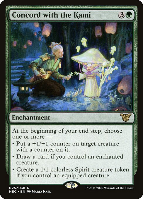 Concord with the Kami (Neon Dynasty Commander)