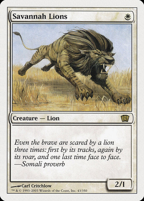Savannah Lions (Eighth Edition)
