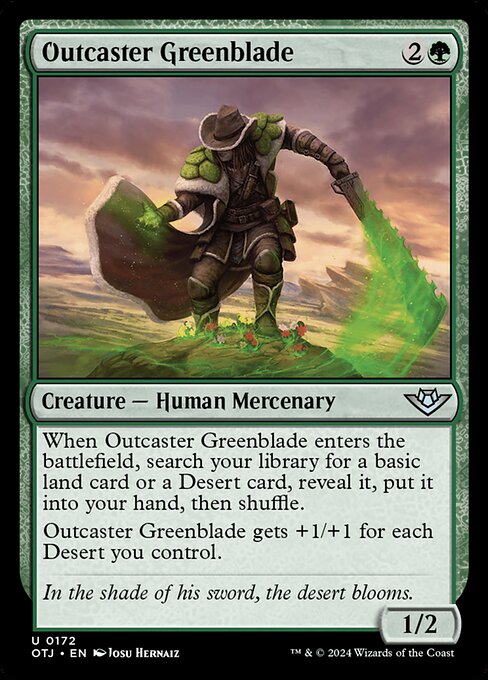 Outcaster Greenblade (Outlaws of Thunder Junction)