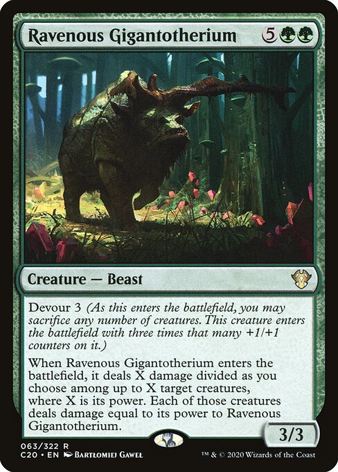 Ravenous Gigantotherium (Commander 2020)