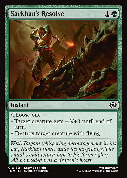 Sarkhan's Resolve (Tarkir: Dragonstorm)