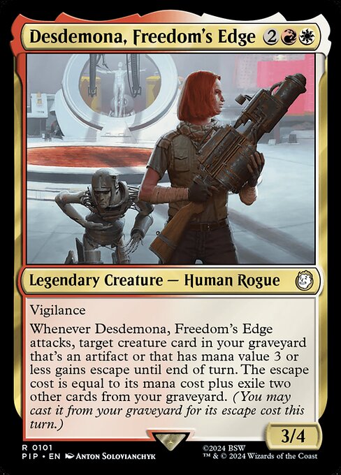 Desdemona, Freedom's Edge (Fallout)