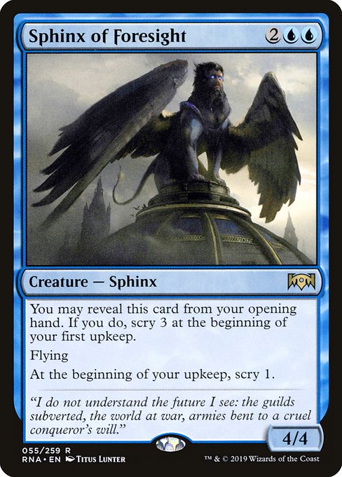 Sphinx of Foresight (Ravnica Allegiance)