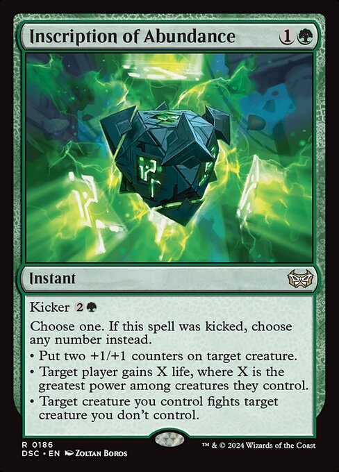 Inscription of Abundance (Duskmourn: House of Horror Commander)