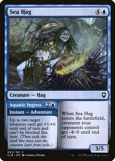 Sea Hag // Aquatic Ingress (Commander Legends: Battle for Baldur's Gate)