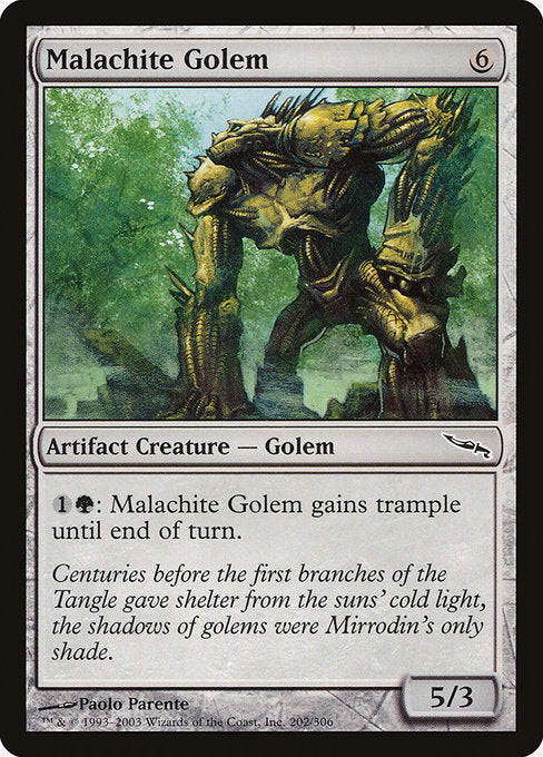 Malachite Golem (Mirrodin)