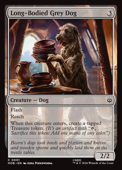 Long-Bodied Grey Dog (The Hobbit)