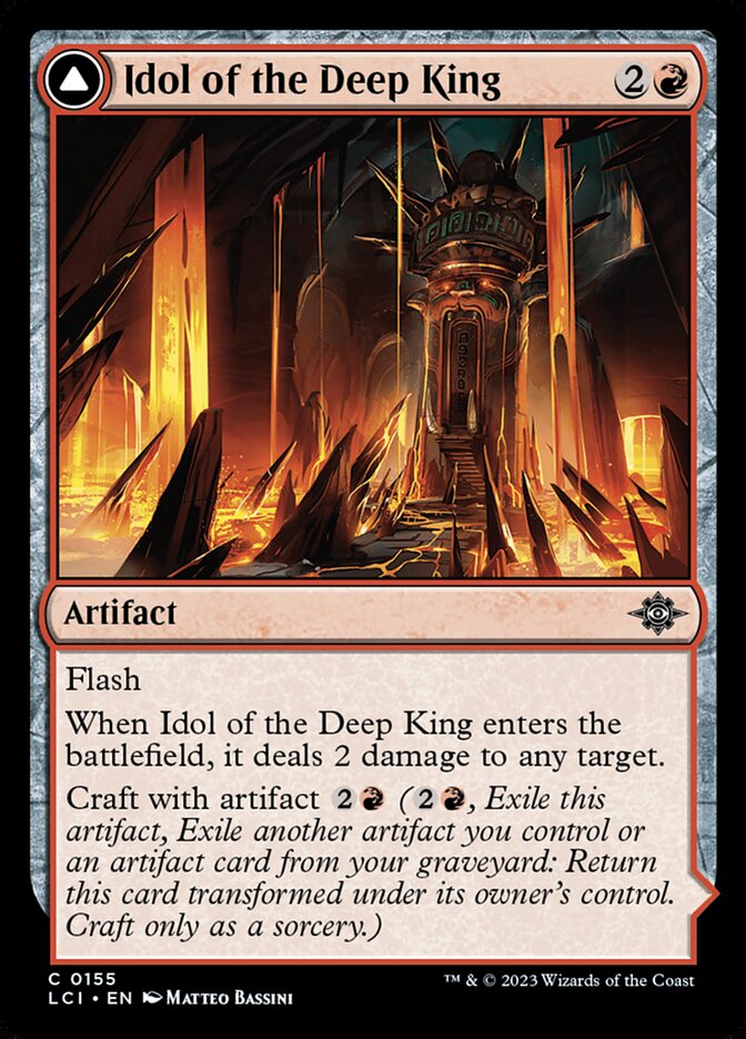 Idol of the Deep King // Sovereign's Macuahuitl (The Lost Caverns of Ixalan)