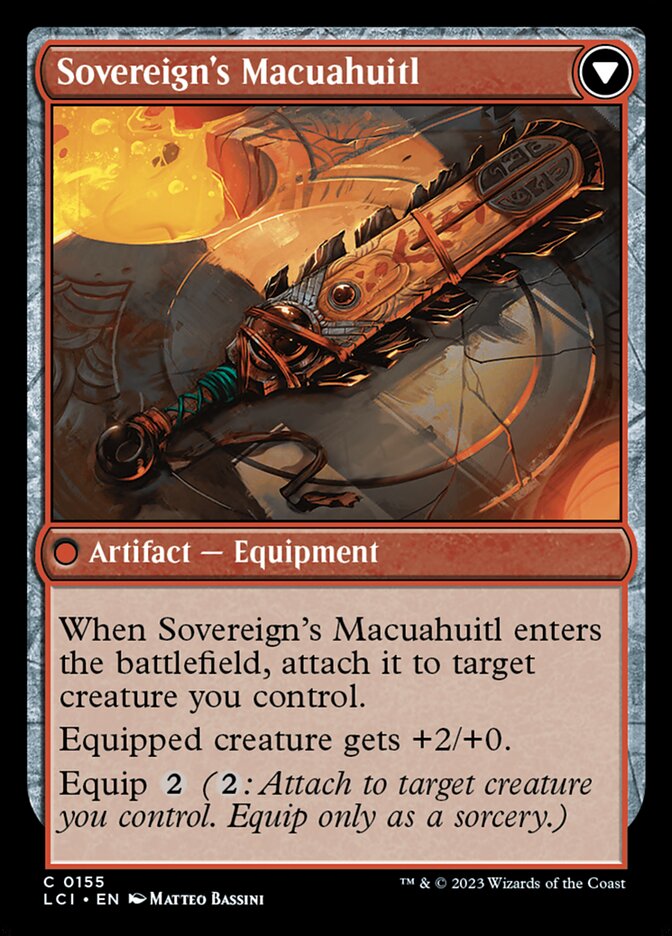 Idol of the Deep King // Sovereign's Macuahuitl (The Lost Caverns of Ixalan)