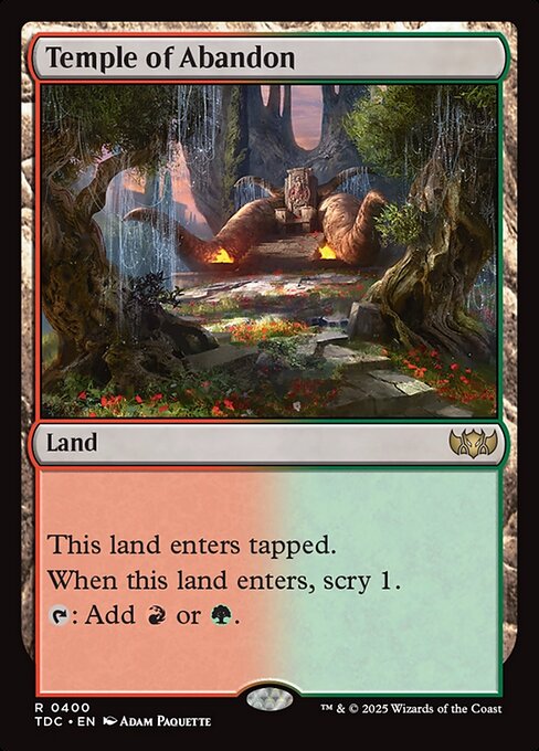 Temple of Abandon (Tarkir: Dragonstorm Commander)