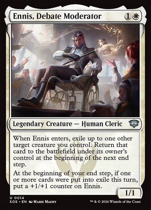 Ennis, Debate Moderator (Secrets of Strixhaven)