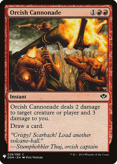 Orcish Cannonade (The List)