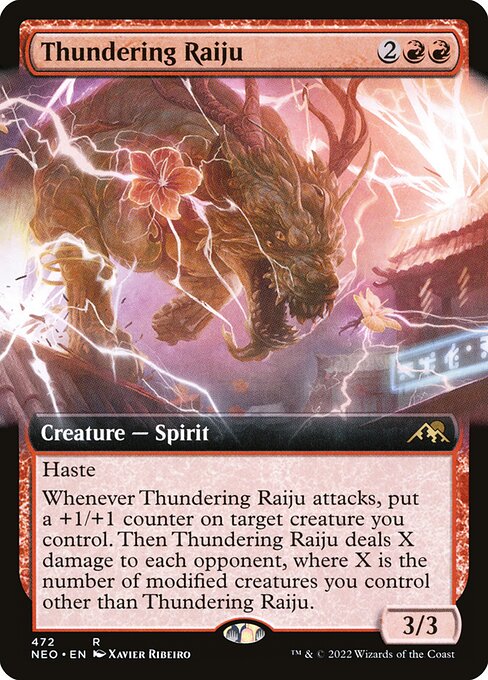 Thundering Raiju (Kamigawa: Neon Dynasty)
