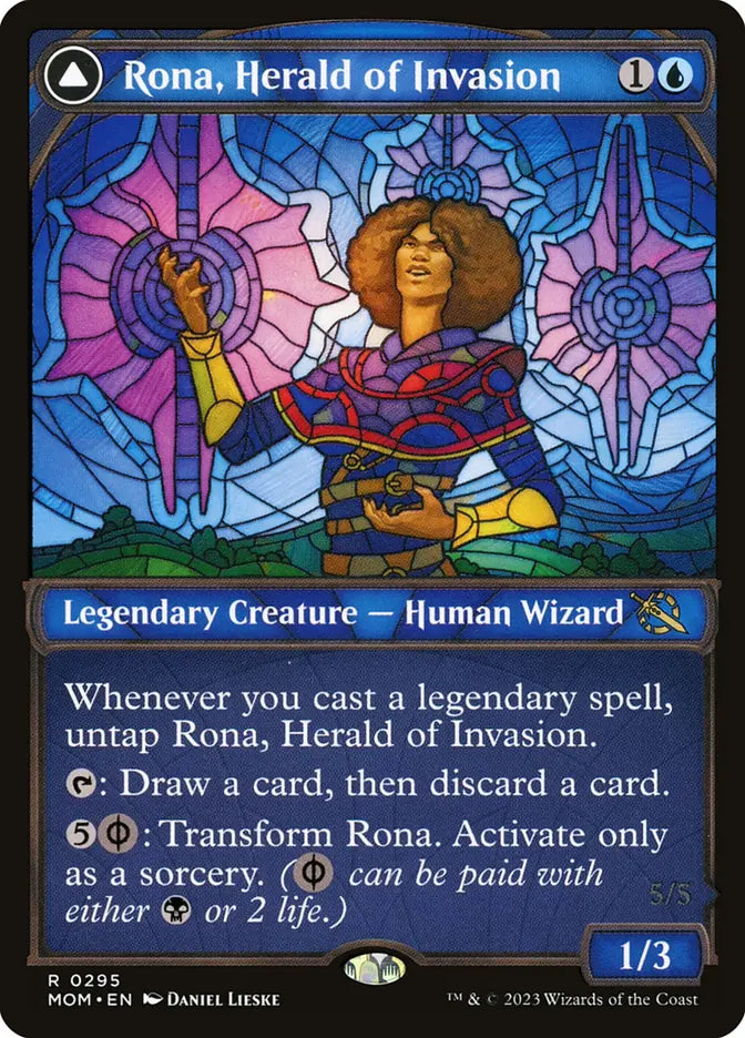 Rona, Herald of Invasion // Rona, Tolarian Obliterator (March of the Machine)