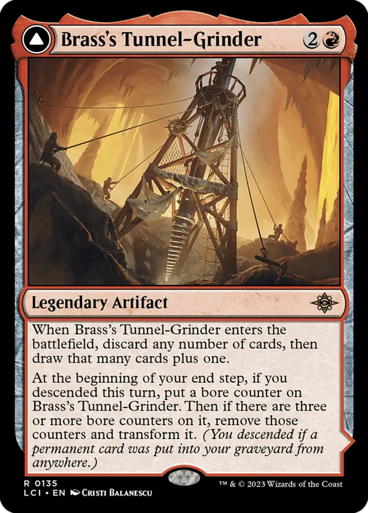 Brass's Tunnel-Grinder // Tecutlan, the Searing Rift (The Lost Caverns of Ixalan)