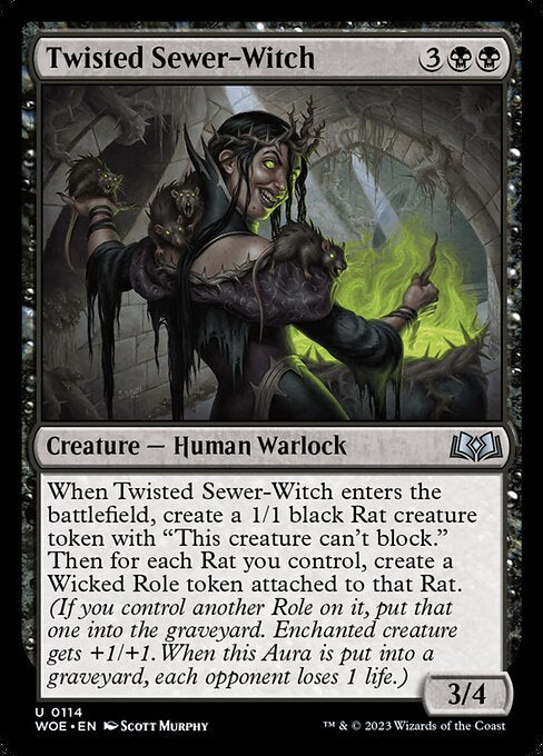 Twisted Sewer-Witch (Wilds of Eldraine)