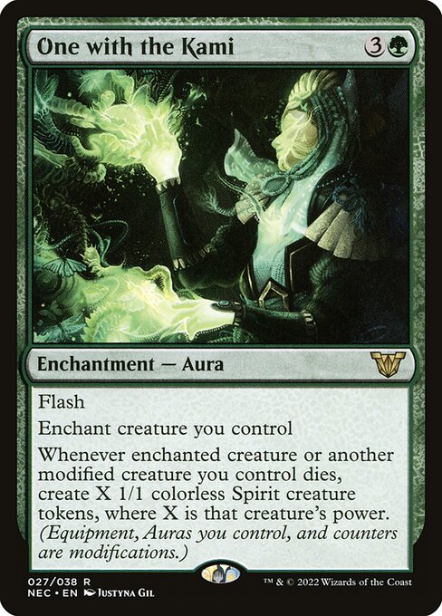 One with the Kami (Neon Dynasty Commander)