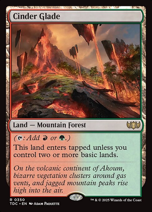 Cinder Glade (Tarkir: Dragonstorm Commander)