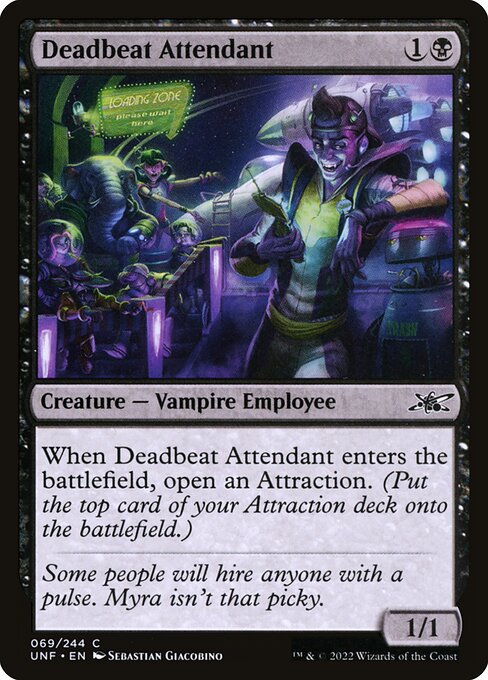 Deadbeat Attendant (Unfinity)
