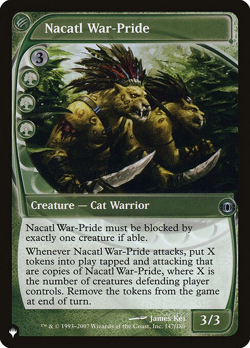 Nacatl War-Pride (The List)