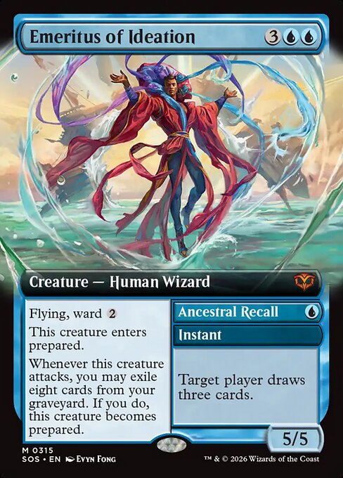 Emeritus of Ideation // Ancestral Recall (Secrets of Strixhaven)