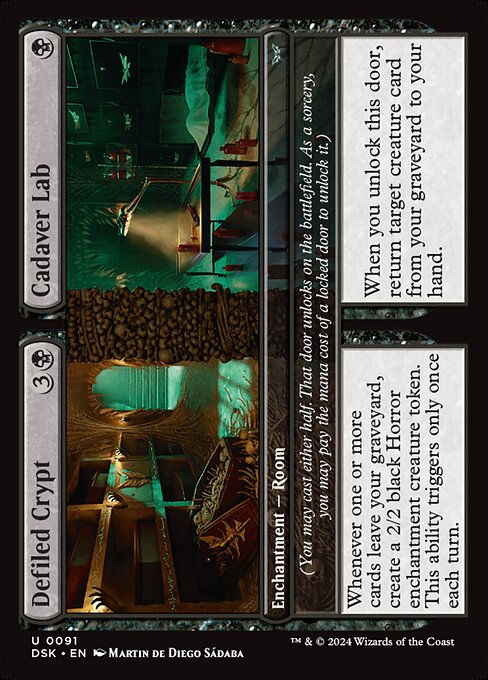 Defiled Crypt // Cadaver Lab (Duskmourn: House of Horror)