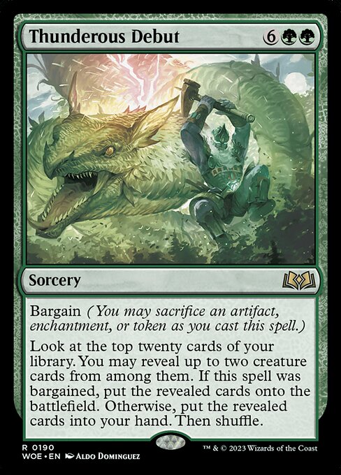 Thunderous Debut (Wilds of Eldraine)