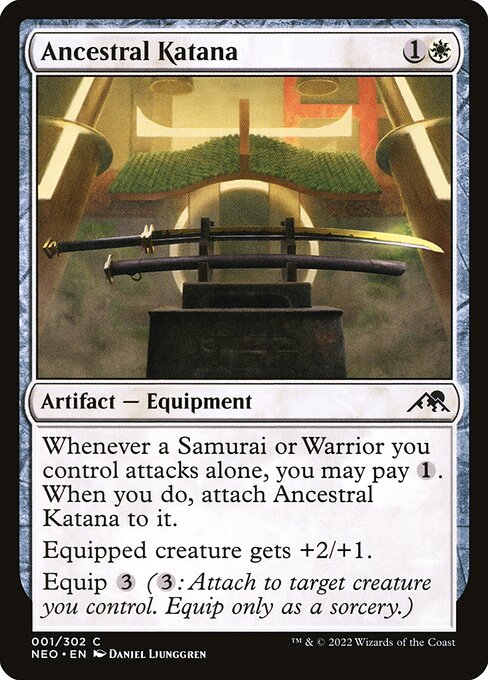 Ancestral Katana (Kamigawa: Neon Dynasty)