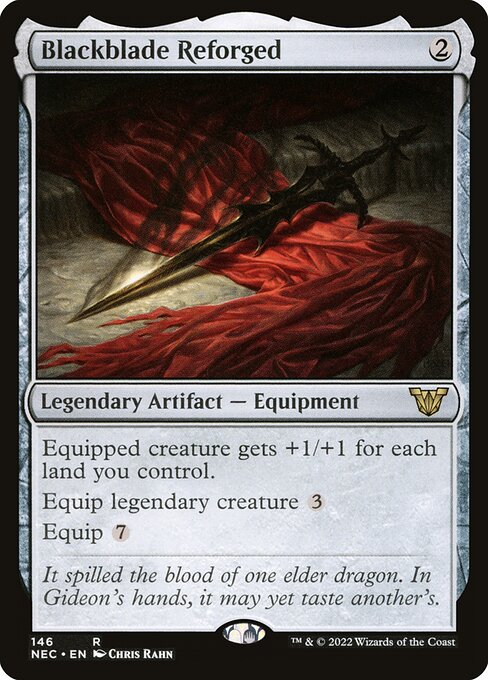 Blackblade Reforged (Neon Dynasty Commander)