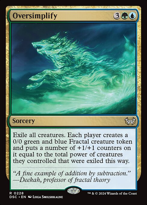 Oversimplify (Duskmourn: House of Horror Commander)