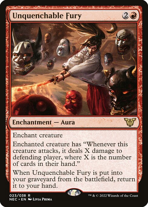 Unquenchable Fury (Neon Dynasty Commander)