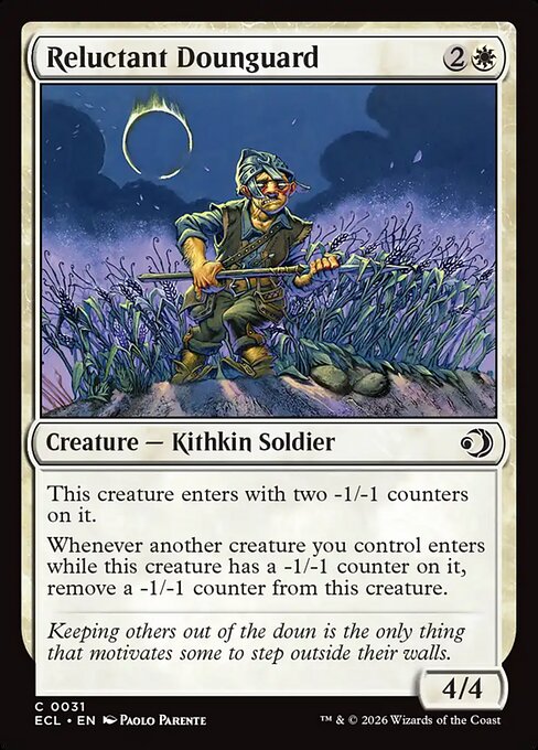 Reluctant Dounguard (Lorwyn Eclipsed)