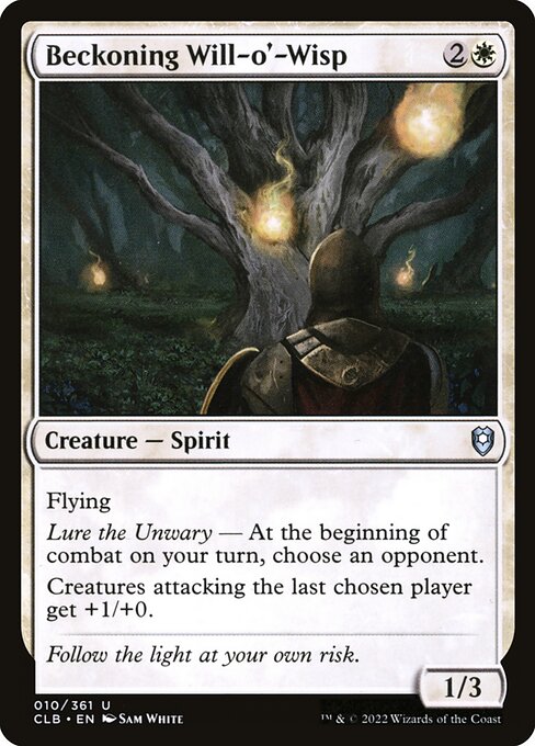 Beckoning Will-o'-Wisp (Commander Legends: Battle for Baldur's Gate)