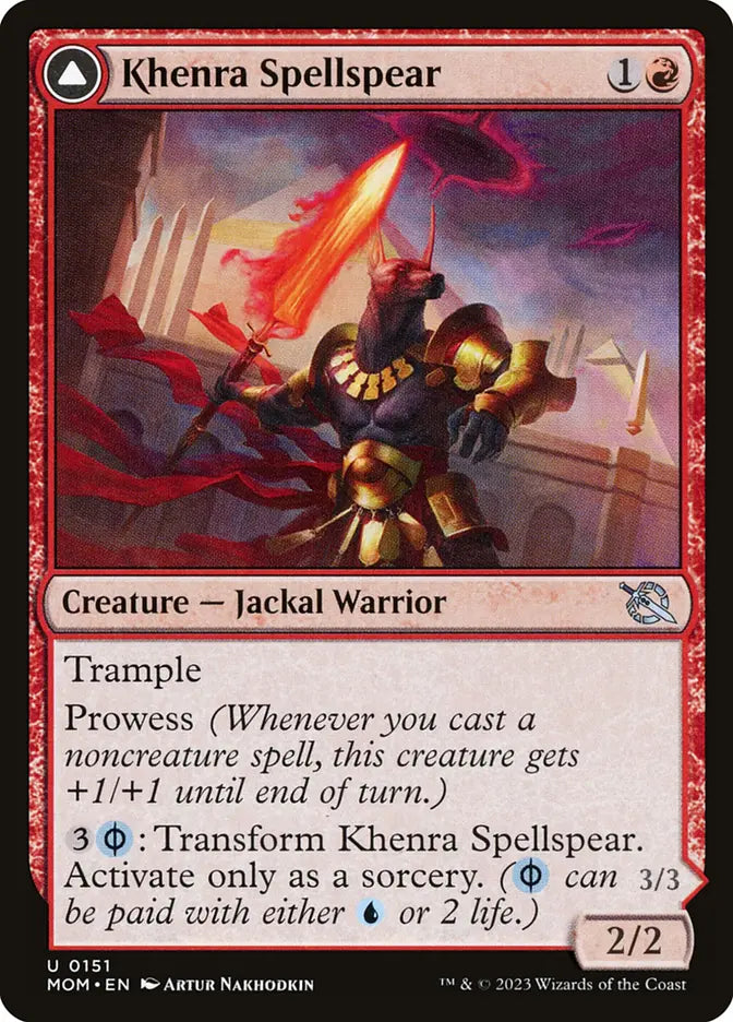 Khenra Spellspear // Gitaxian Spellstalker (March of the Machine)